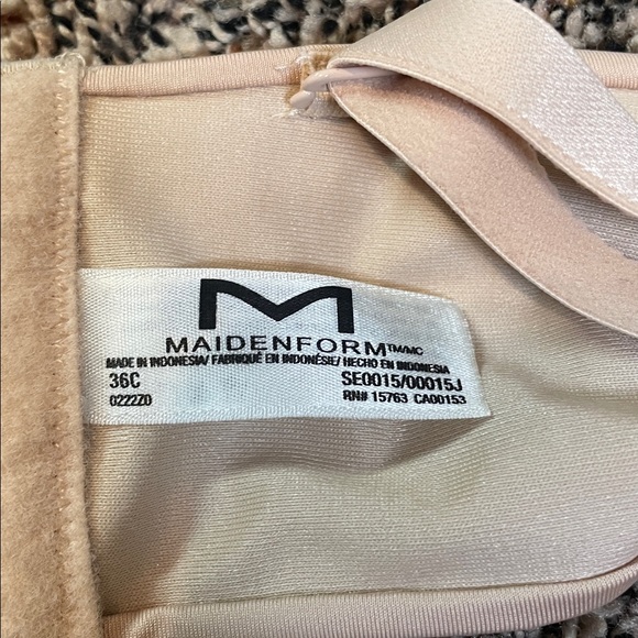 Maidenform Wireless Strapless/Strap Balconette Lightly Lined Bra Sz 36C | NWT - Picture 3 of 5